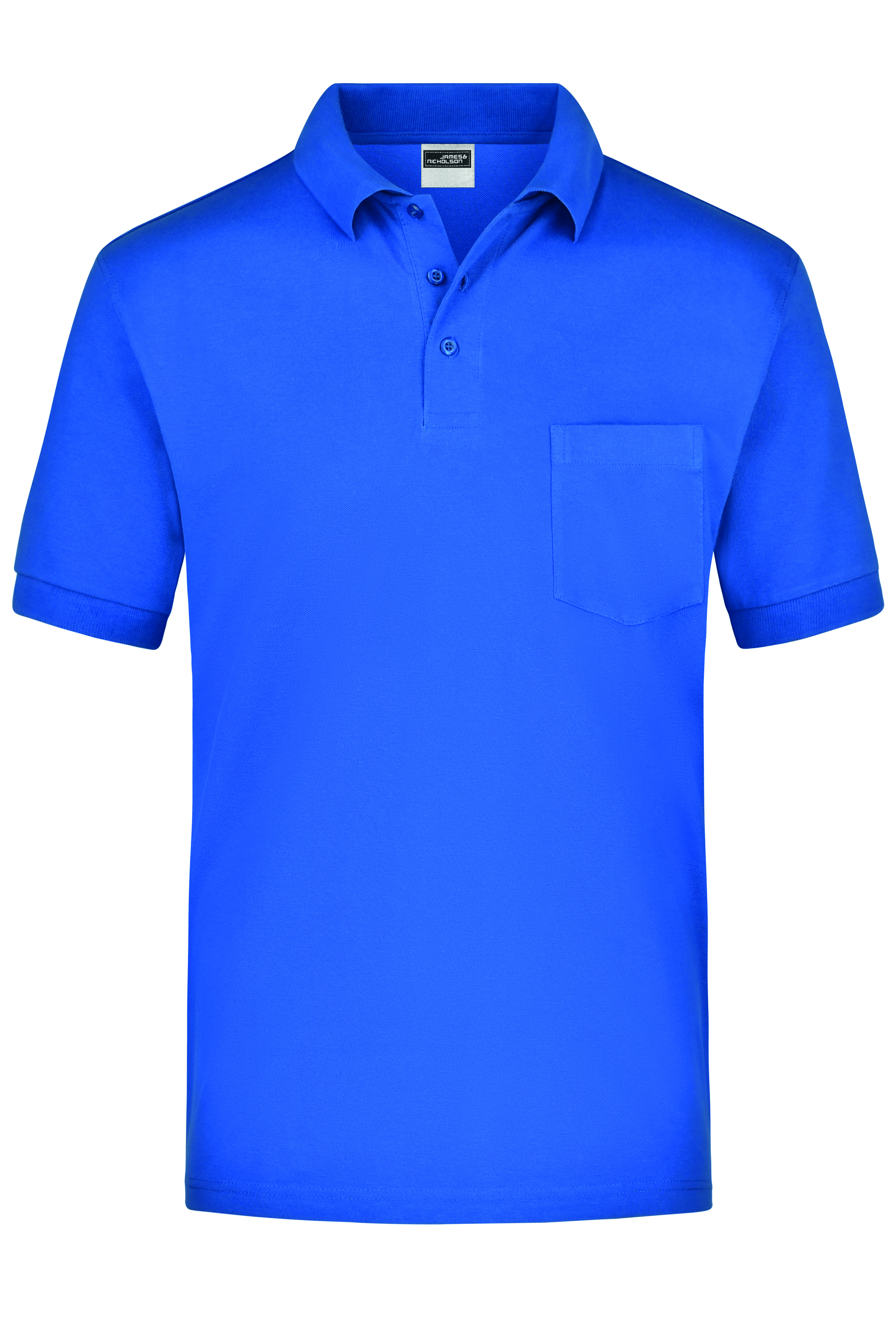 Polo's JAMES & NICHOLSON Polo-Piqué Pocket voor bedrukking &amp; borduring