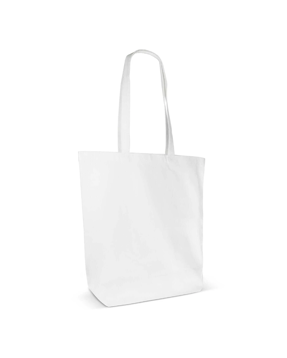 4DO Einkaufstasche Bio-Baumwolle farbig lang 270g/m² 42x12x43 cm Tote Bags personalisierbar