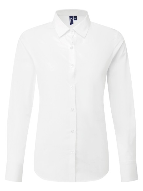 PREMIER Chemise popeline RECYCLIGHT à manches longues pour femme /api/colors/7a92cd2d-10d2-40b4-928b-296bb7487506 personnalisable