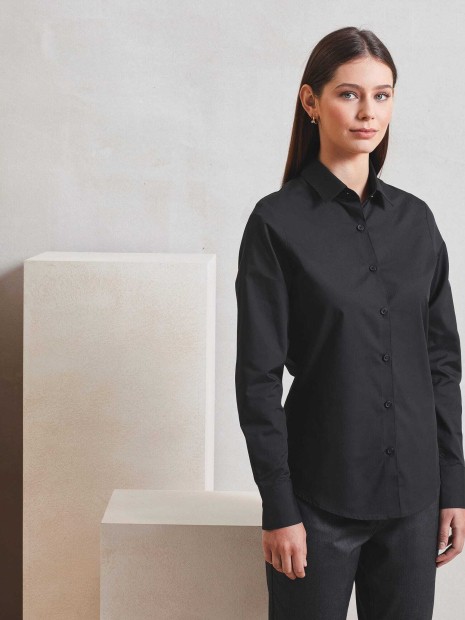 Chemises à personnaliser PREMIER Chemise popeline RECYCLIGHT à manches longues pour femme 