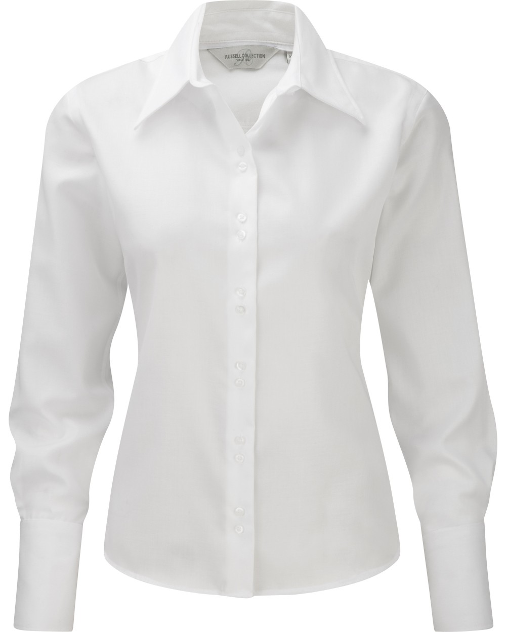 RUSSELL Ladies' Long Sleeve Ultimate Non-Iron Shirt Hemden personalisierbar