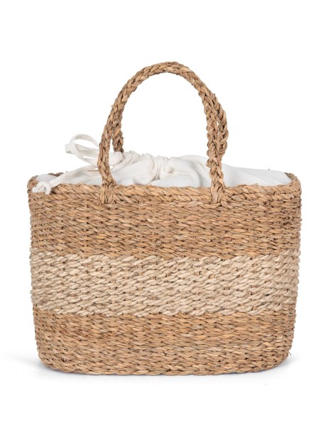 KIMOOD Sac panier en jute et jonc de mer  personnalisable