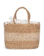 Tassen & Zakken KIMOOD Mand van zeegras en jute voor bedrukking &amp; borduring