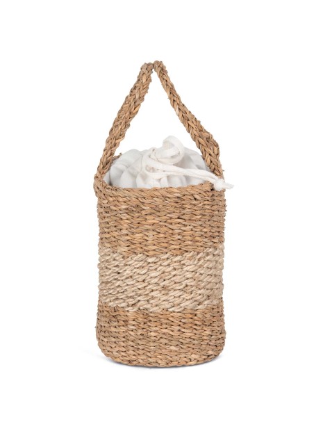 KIMOOD Sac panier en jute et jonc de mer  personnalisable