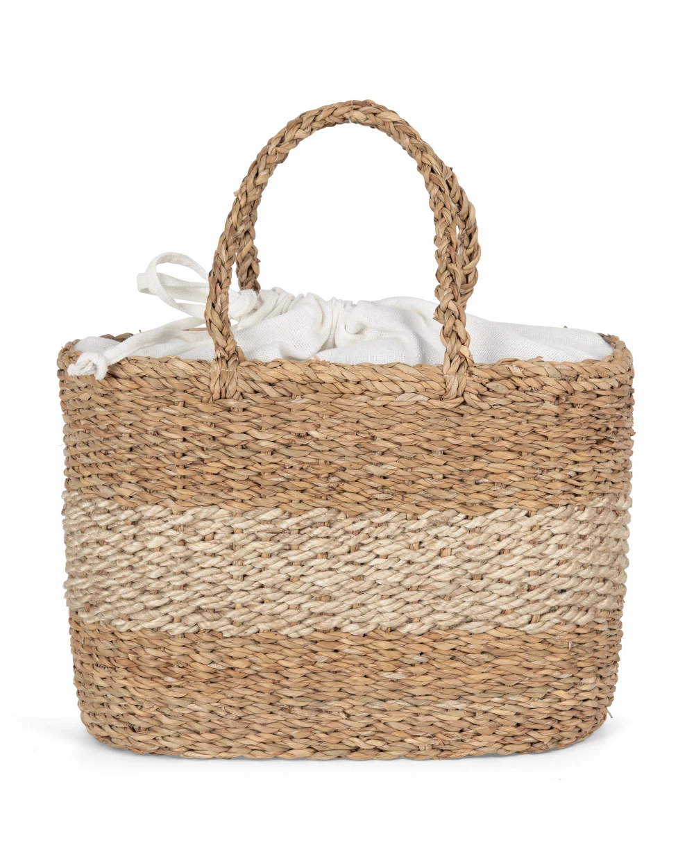 Tassen & Zakken KIMOOD Mand van zeegras en jute voor bedrukking &amp; borduring
