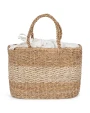Tassen & Zakken KIMOOD Mand van zeegras en jute voor bedrukking &amp; borduring