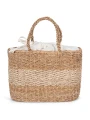 KIMOOD Sac panier en jute et jonc de mer  personnalisable