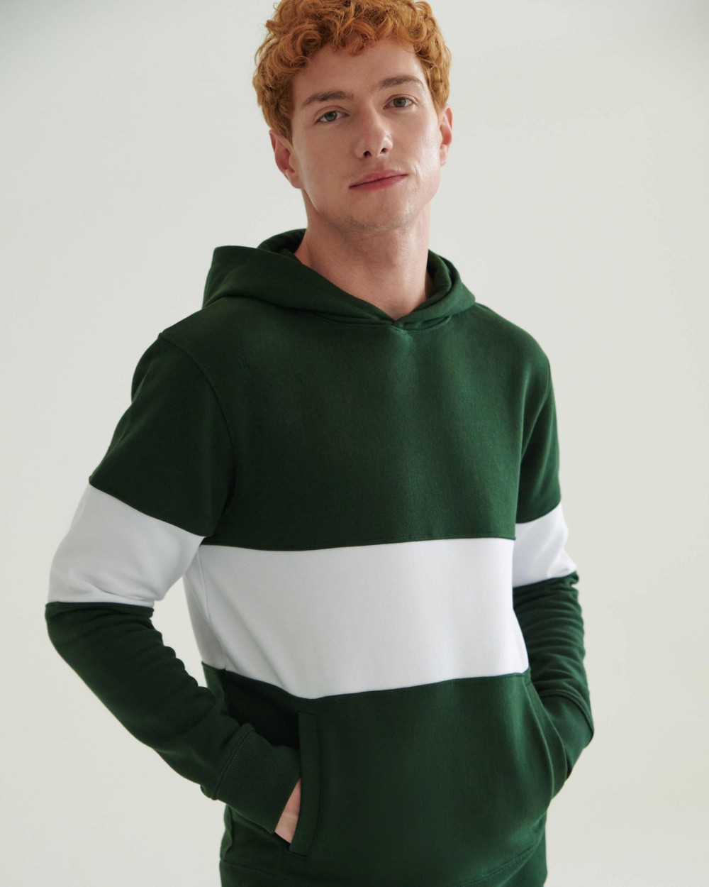 FRONT ROW Heavyweight panelled hoodie Sweatshirts personalisierbar