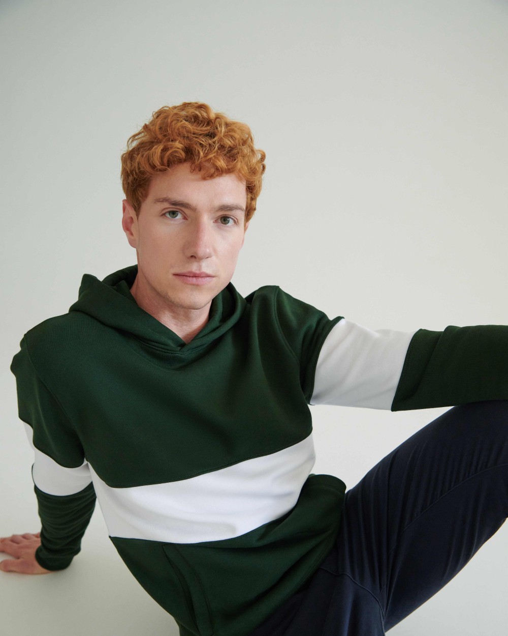 FRONT ROW Heavyweight panelled hoodie Sweatshirts personalisierbar