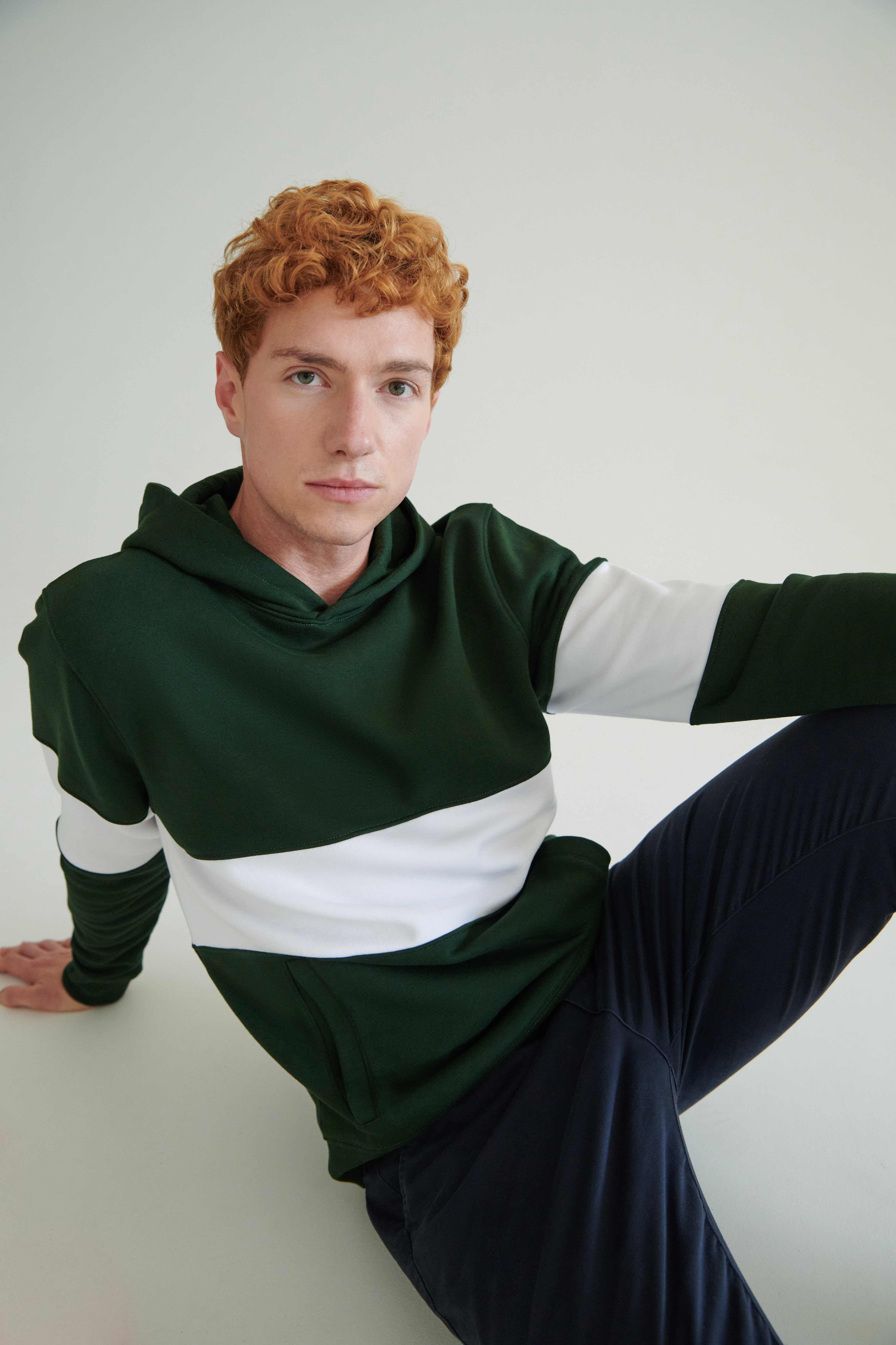 Sweaters & hoodies FRONT ROW Heavyweight panelled hoodie voor bedrukking &amp; borduring