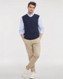 Pulls personnalisable RUSSELL Adults' V-Neck Sleeveless Knitted Pullover