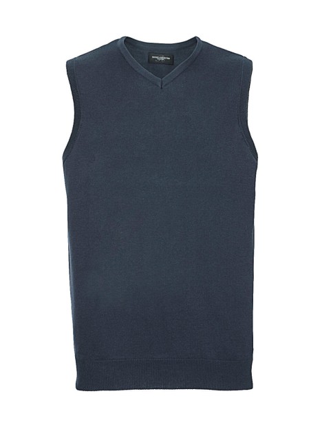 RUSSELL Adults'' V-Neck Sleeveless Knitted Pullover /api/colors/dac7f052-16c9-4080-ba5c-aefc702fb74b personnalisable