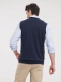 Pulls à personnaliser RUSSELL Adults'' V-Neck Sleeveless Knitted Pullover 