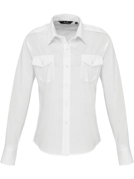 PREMIER Chemise Femme manches longues Pilote /api/colors/7a92cd2d-10d2-40b4-928b-296bb7487506 personnalisable