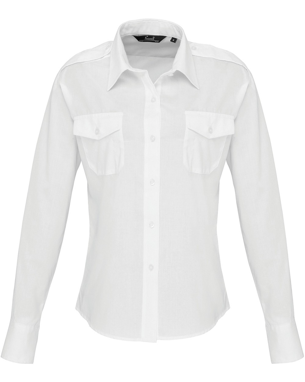 Hemden PREMIER Ladies' Long Sleeve Pilot Shirt voor bedrukking &amp; borduring