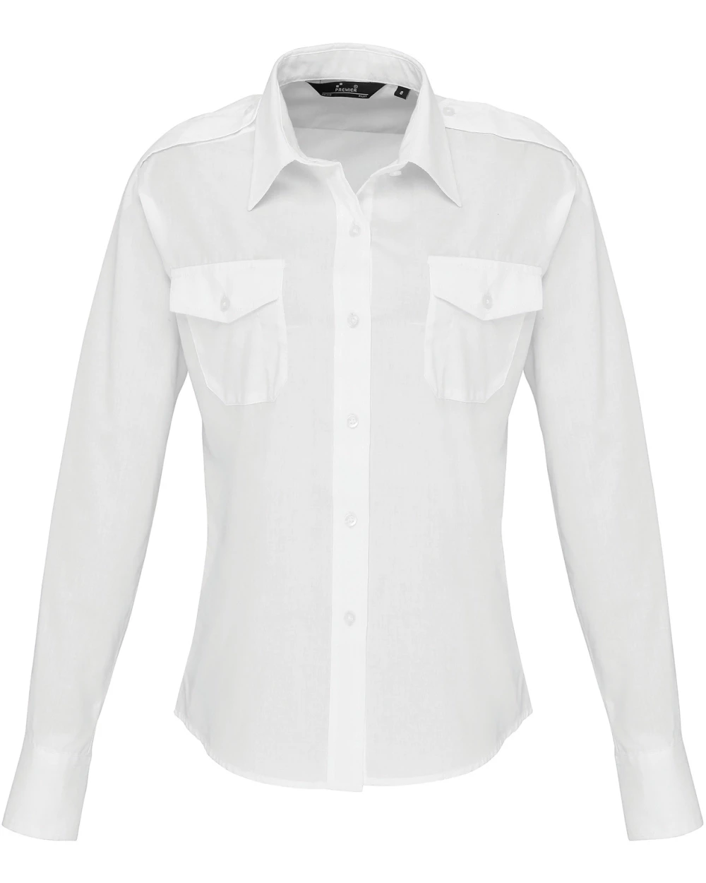 Hemden PREMIER Ladies' Long Sleeve Pilot Shirt voor bedrukking &amp; borduring