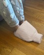 Accessoires personnalisable RIBBON Bouillotte pour pieds luxueuse et housse en fausse fourrure pelucheuse