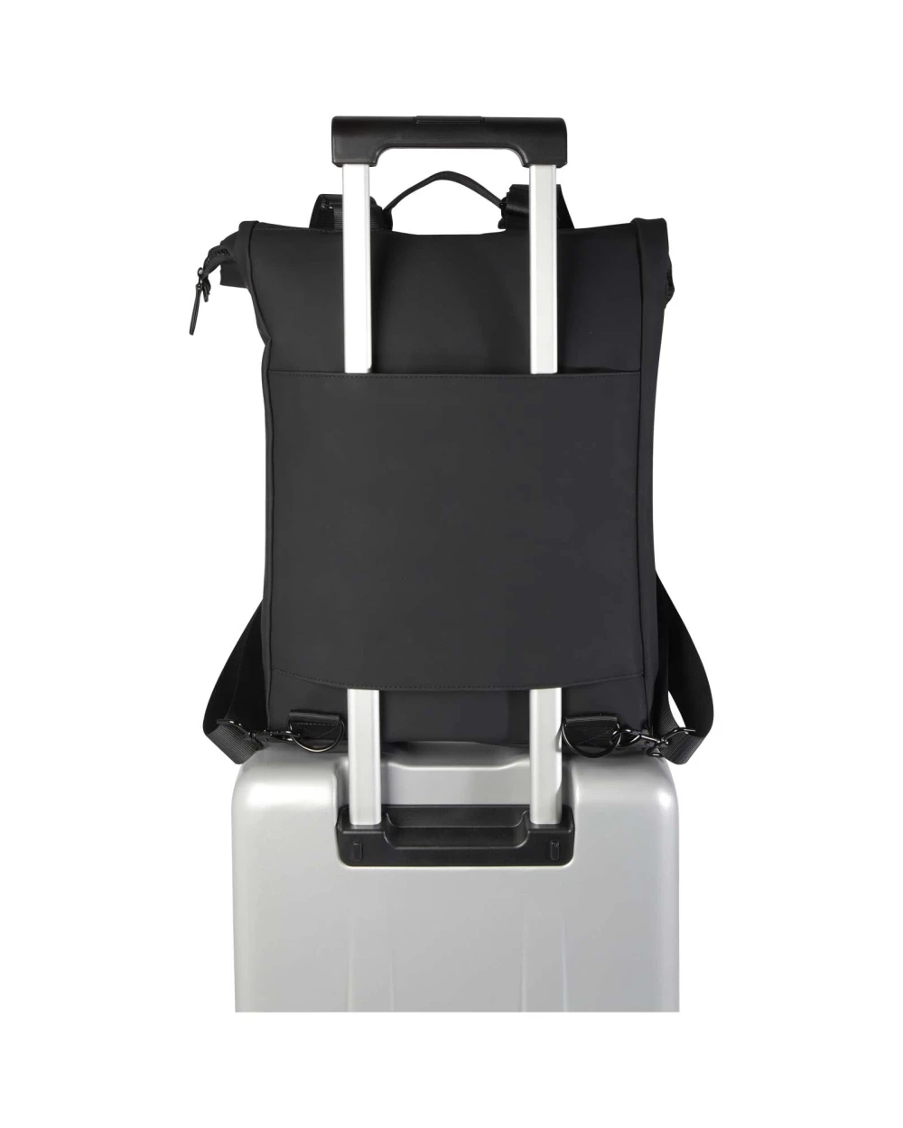 4DO Turner 15,6" GRS-recycelter Rolltop Laptop-Rucksack 12 L Taschen personalisierbar