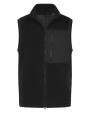 Laines polaires personnalisable FRONT ROW Gilet sherpa recyclé