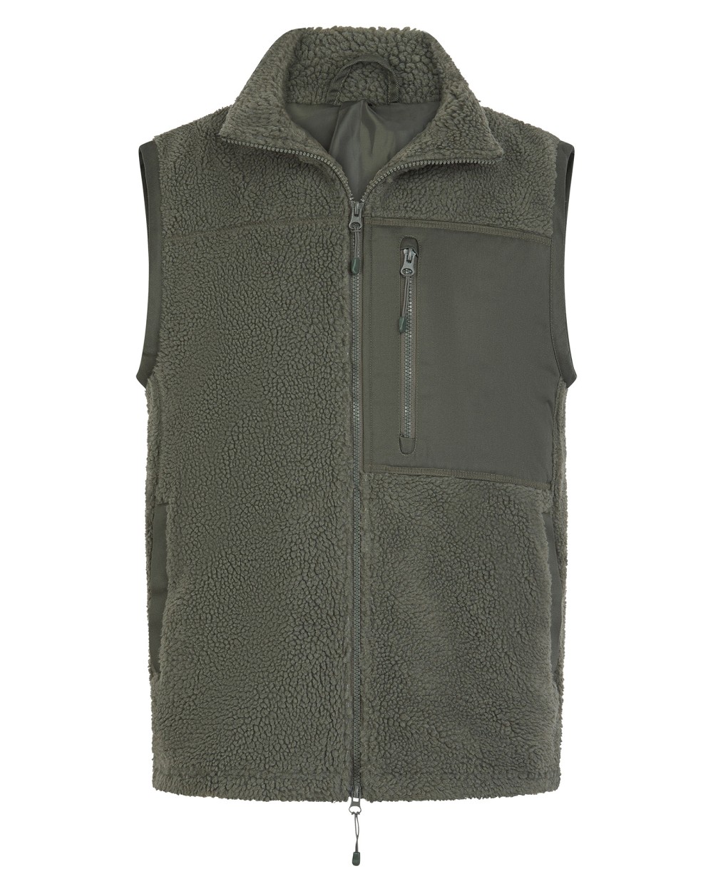 Polar Fleeces FRONT ROW Gerecycled sherpa gilet voor bedrukking &amp; borduring