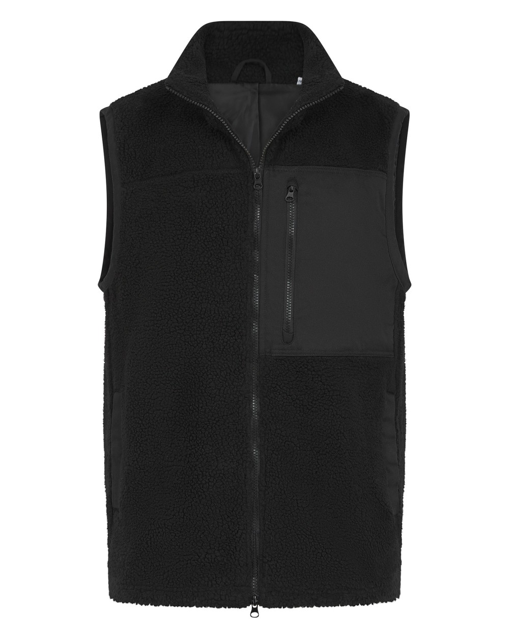 Laines polaires personnalisable FRONT ROW Gilet sherpa recyclé
