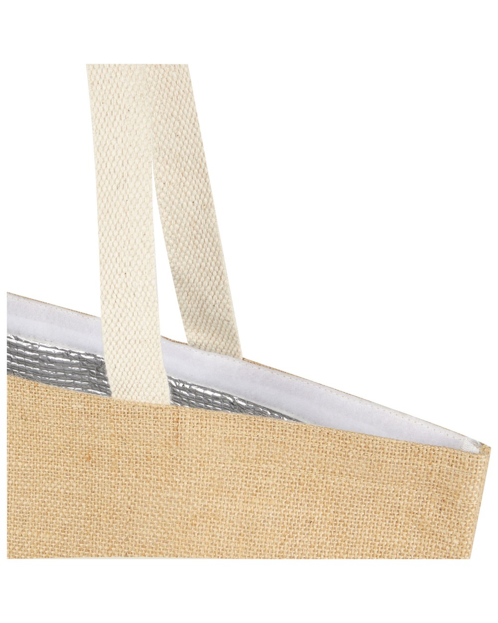Tassen & Zakken 4DO Juta juten koelhoudende draagtas van 300 g/m², 12 l voor bedrukking &amp; borduring