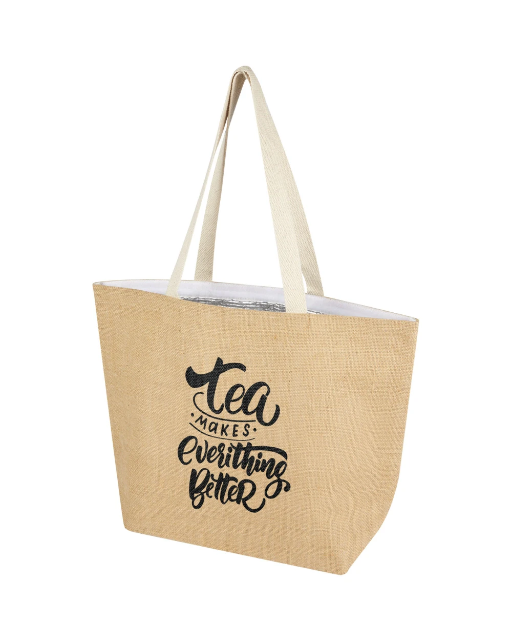 4DO Juta 300 g/m² Jute Kühltragetasche 12 L Taschen personalisierbar