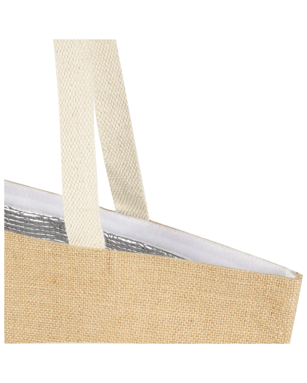 Tassen & Zakken 4DO Juta juten koelhoudende draagtas van 300 g/m², 12 l voor bedrukking &amp; borduring