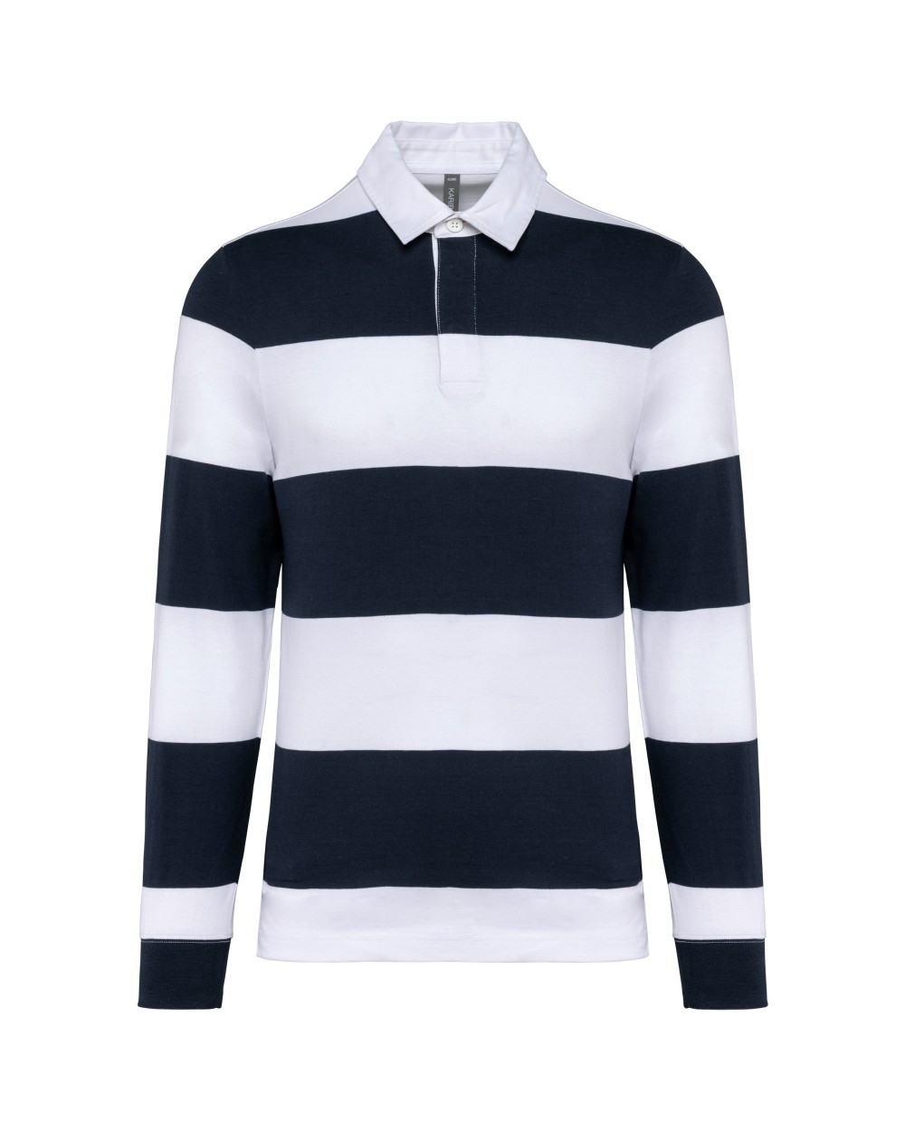 Polos personnalisable KARIBAN Polo rugby rayé manches longues unisexe