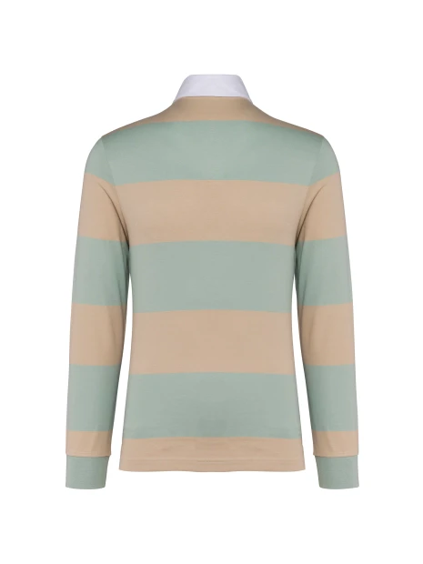KARIBAN Polo rugby rayé manches longues unisexe /api/colors/d4c5dc39-4029-4e60-b61c-bc2f0593ba4b personnalisable