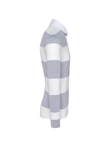 KARIBAN Polo rugby rayé manches longues unisexe /api/colors/308bd561-7f49-4ba7-9c85-bd57015c6a97 personnalisable