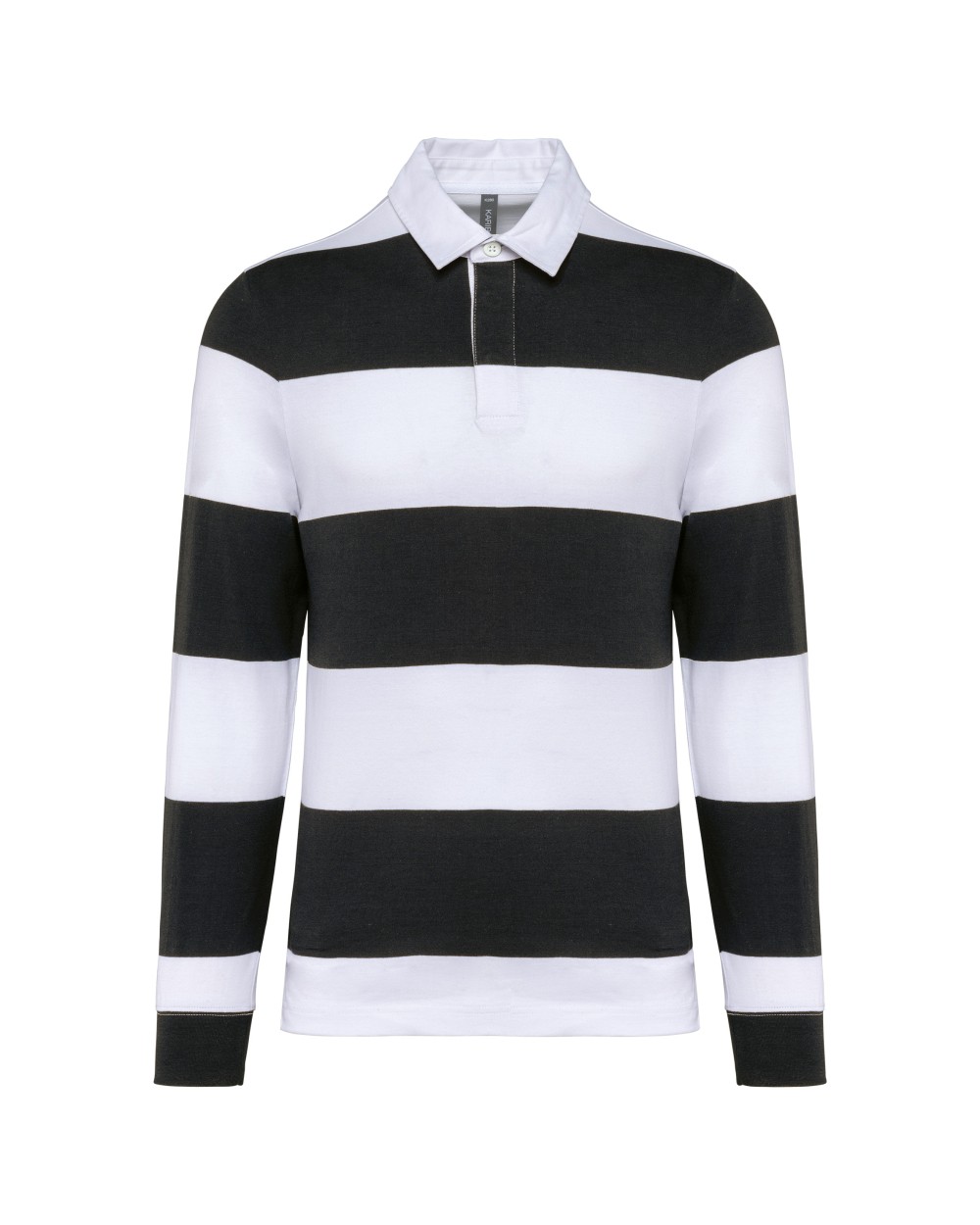 Polos personnalisable KARIBAN Polo rugby rayé manches longues unisexe