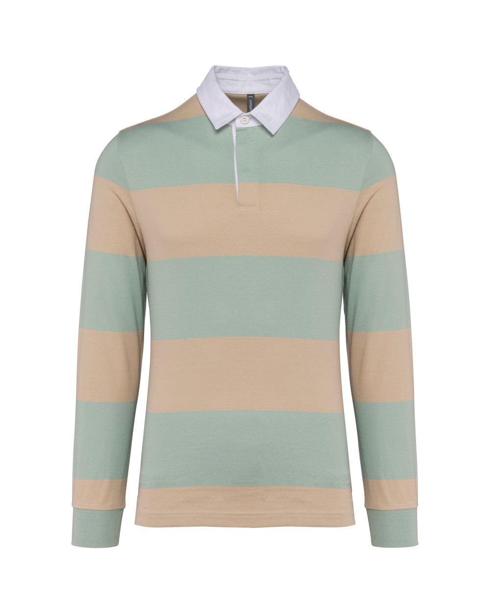 Polos personnalisable KARIBAN Polo rugby rayé manches longues unisexe