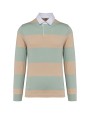 Polos personnalisable KARIBAN Polo rugby rayé manches longues unisexe