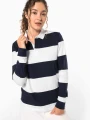 Polos à personnaliser KARIBAN Polo rugby rayé manches longues unisexe 
