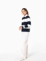 Polos à personnaliser KARIBAN Polo rugby rayé manches longues unisexe 