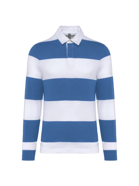 KARIBAN Polo rugby rayé manches longues unisexe /api/colors/ed8f816c-9141-4cc0-8fca-39698081a3ed personnalisable