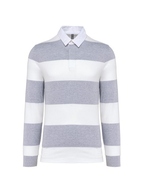 KARIBAN Polo rugby rayé manches longues unisexe /api/colors/308bd561-7f49-4ba7-9c85-bd57015c6a97 personnalisable