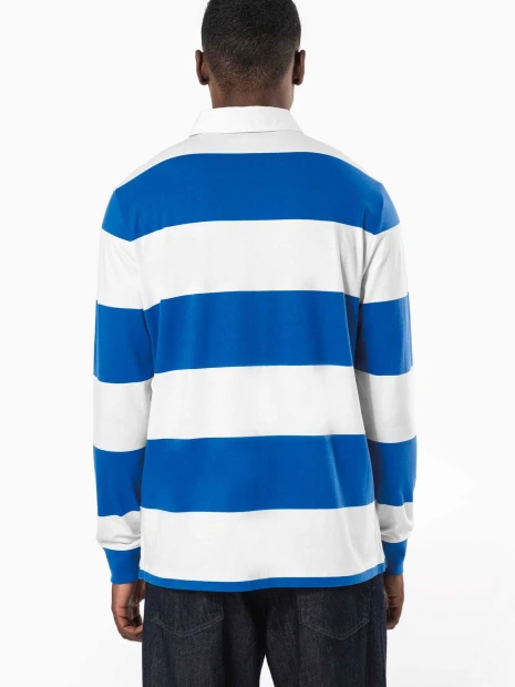 Polos à personnaliser KARIBAN Polo rugby rayé manches longues unisexe 