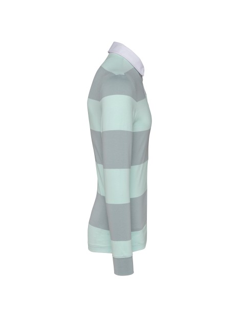 KARIBAN Polo rugby rayé manches longues unisexe /api/colors/ef2a4970-1c92-46d7-99fd-cd05dcb7ae9c personnalisable