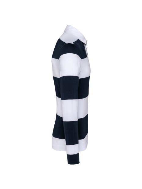 KARIBAN Polo rugby rayé manches longues unisexe /api/colors/4c56d9a2-217a-4a2b-a210-79f642860e95 personnalisable
