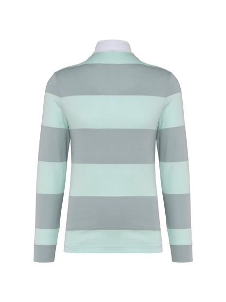 KARIBAN Polo rugby rayé manches longues unisexe /api/colors/ef2a4970-1c92-46d7-99fd-cd05dcb7ae9c personnalisable