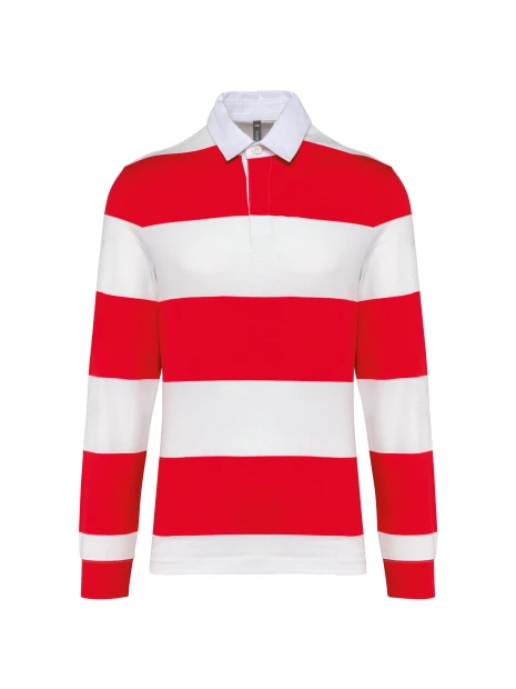 KARIBAN Polo rugby rayé manches longues unisexe /api/colors/dacab245-729a-4484-b3fe-ee2fefd52389 personnalisable