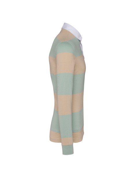 KARIBAN Polo rugby rayé manches longues unisexe /api/colors/d4c5dc39-4029-4e60-b61c-bc2f0593ba4b personnalisable