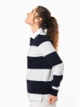 Polos à personnaliser KARIBAN Polo rugby rayé manches longues unisexe 