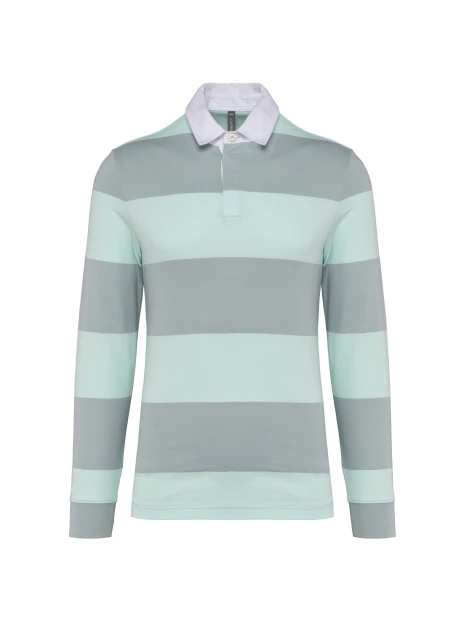 KARIBAN Polo rugby rayé manches longues unisexe /api/colors/ef2a4970-1c92-46d7-99fd-cd05dcb7ae9c personnalisable