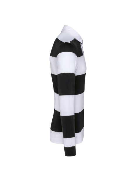 KARIBAN Polo rugby rayé manches longues unisexe /api/colors/ae86c9a8-dc4a-4340-9d24-9dd5945fc43c personnalisable