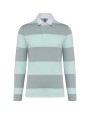 Polos personnalisable KARIBAN Polo rugby rayé manches longues unisexe