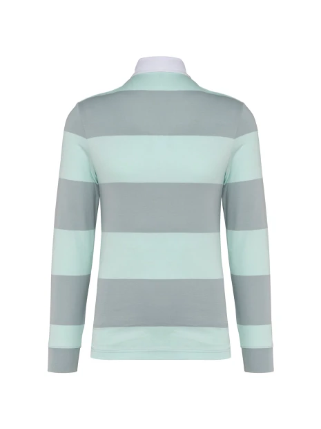 KARIBAN Polo rugby rayé manches longues unisexe /api/colors/ef2a4970-1c92-46d7-99fd-cd05dcb7ae9c personnalisable