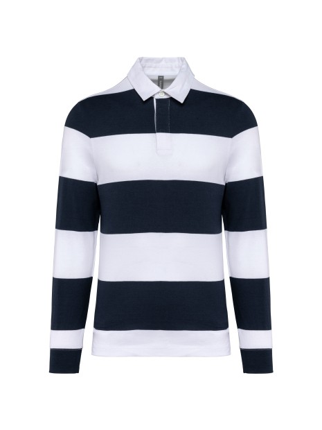 KARIBAN Polo rugby rayé manches longues unisexe /api/colors/4c56d9a2-217a-4a2b-a210-79f642860e95 personnalisable